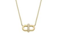 Fossil Heritage D-Link Glitz JF04582710 Women's Necklace Stainless Steel Gold-Coloured, Length: 450mm, Stainless Steel, No Gemstone
