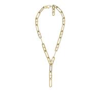 Fossil Heritage D-Link Glitz JF04583710 Women's Necklace Y-Shape Stainless Steel Gold, Length: 443mm, Width: 27.9mm, Stainless Steel, No Gemstone