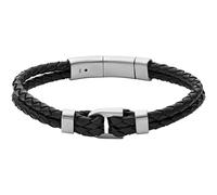 FOSSIL Heritage D-Link Leather Bracelet Black