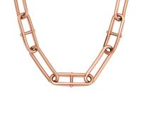 Fossil Heritage Women's D-Link Rose Gold Tone Chain Necklace