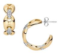 Fossil Heritage Women's Two Tone Stainless Steel Earring, JF04930998