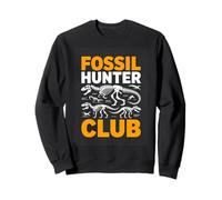 Fossil Hunter Club Dinosaur Skeleton Paleontology Sweatshirt