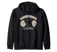 Fossil Hunter Dad Paleontology Megalodon Zip Hoodie
