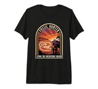 Fossil Hunter Living The Prehistoric Dream Fossils Premium T-Shirt