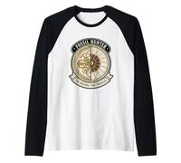 Fossil Hunter The Original Time Traveler Paleontology Raglan Baseball Tee