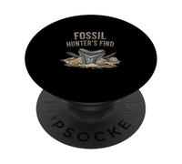 Fossil Hunters Find Shark Tooth Collector Beachcomber PopSockets Adhesive PopGrip