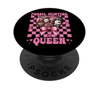 Fossil Hunting Queen Fossil Hunter Paleontologist Girl Mom PopSockets Adhesive PopGrip