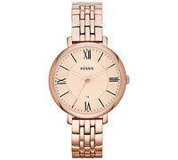 Fossil Jacqueline Womens Quartz Watch with Rose Gold Dial and Rose Gold Stainless Steel Bracelet ES3435