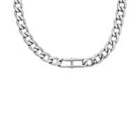 Fossil Jewellery Fossil Gents Heritage D-Link Stainless Steel Chain Necklace 2.7cm, 50.8cm + 5cm