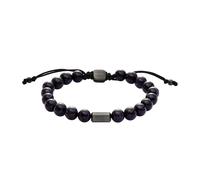 Fossil Men's Jewelry Gunmetal Stainless Steel Bracelet, JF04819060