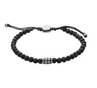Fossil Bracelet for Men Wellness, Inner length: 170mm~250mm black Semi-Precious Bracelet, JF02887040