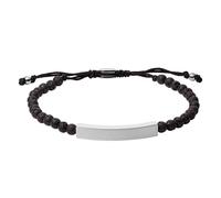 Fossil JF03247040 Bracelet Stone JF03247040 - Man - Stainless Steel Black/Silver