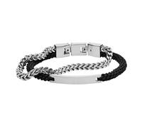 Fossil JF03325040 Bracelet Nylon JF03325040 - Man - Stainless Steel Black/Silver