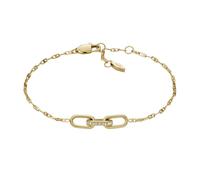 Fossil Jewellery Fossil Heritage D Link Gold Tone Stainless Steel Bracelet 19cm