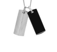 Fossil JF04565040 Necklace Stainless Steel JF04565040 - Man Black/Silver
