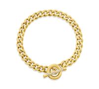 Fossil Carlie T-Bar Women's Gold-Tone Stainless Steel Bracelet, JF04957710