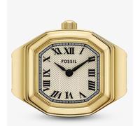 Fossil Ladies Harlow Gold Tone Octagonal Ring Watch ES5446