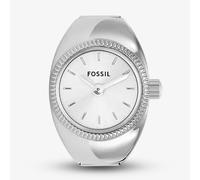 Fossil Ladies Stainless Steel White Dial Ring Watch ES5245