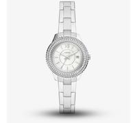 Fossil Watch for Women Stella, Three Hand Date Movement, 30 mm Silver Stainless Steel Case with a Stainless Steel Strap, ES5137