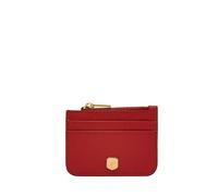 Fossil Lennox Zip Card Case Wallet, Garnet Red