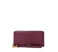 Fossil Logan Leather or Polyurethane Zip Clutch Wallet for Women