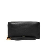 Fossil Logan Zip Around Clutch Wallet Black