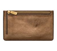 FOSSIL Logan Zip Card Case Bronze