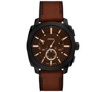 Fossil Machine FS6101 - Man - 44 mm - Analogue - Quartz - Mineral Glass Brown 22 mm