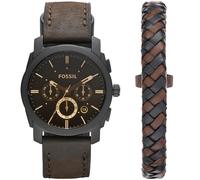 Fossil Machine gift set for men FS5251SET - Man - 42 mm - Analogue - Quartz - Mineral Glass Brown 22 mm