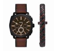 Fossil Men's Analog Quartz Watch with Leather Strap FS6102SET