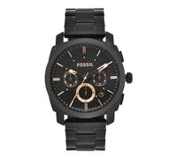 Fossil Machine Men's Chronograph Black Stainless Steel Watch