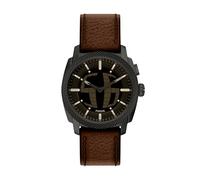 Fossil Machine Watch for Men, 41mm Ana-Digi Bigtic Movement with Stainless Steel or Leather Strap