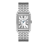 FOSSIL Carraway Watch for Men, Quartz Movement with Leather or Stainless Steel Strap,Silver Tone,30 mm