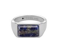 Fossil Men's All Stacked Up Stainless Steel Signet Ring