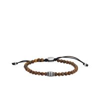 Fossil Men's Beaded Tigers Eye Bracelet Color: Brown (Model: JF04413040)