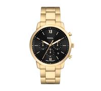 Fossil Men's Black Chronograph Dial Gold Tone Stainless Steel Watch