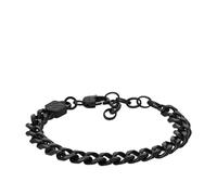 Fossil Men's Bold Chains Black Stainless Steel Chain Bracelet, JF04634001