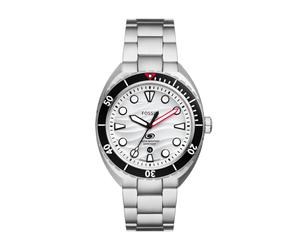 Fossil Men's Breaker Quartz Stainless Steel Three-Hand Watch Color: Silver (Model: FS6063)