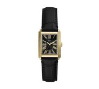 Fossil Men's Carraway Three-Hand Black Croco Leather Watch