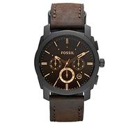 Fossil Mens Chronograph Quartz Watch with Leather Strap FS4656IE