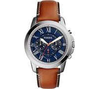 FOSSIL Men's Chronograph Quartz Watch with Leather Strap FS5210