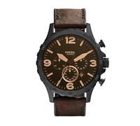 FOSSIL Mens Chronograph Quartz Watch with Leather Strap JR1487