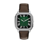 Fossil Crosby Men's 42MM Silver-Tone Stainless Steel Watch, FS6150