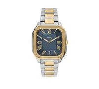 Fossil Mens Crosby Three-Hand Date Two-Tone Stainless Steel Watch, FS6161, Multi, Men Print