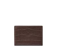 Fossil Men's Derrick Accessory-Travel Wallet, Brown, Small