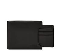 Fossil Men's Derrick Leather Bifold Wallet 11.5cm L x 2cm W x 9cm H, Black, 10.9 cm L x 1.27 cm W x 8.9 cm H
