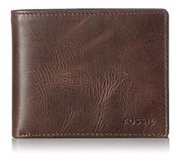 Fossil Men's Derrick Leather Bifold wallet 11.7 cm L x 2.5 cm W x 9.5 cm H
