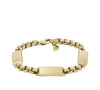 Fossil Men's Drew Gold-Tone Stainless Steel Chain Bracelet, JF04695710