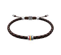 Fossil Everett Men's Brown Leather Bracelet, JF05022040