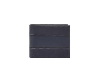 Fossil Men's Everett Leather Bifold Wallet 11.5cm L x 2.6cm W x 9.6cm H, Navy, 11.4 cm L x 1.3 cm W x 9.5 cm H